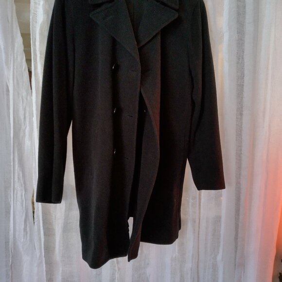 Ralph Lauren Pea Coat, cashmere/wool blend, black, size 10, perfect condition - Picture 3 of 8